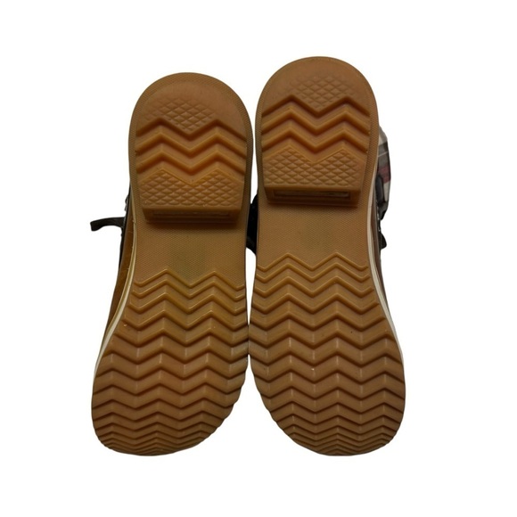 Sorel Tivoli Plaid Winter Boots Womens Size 5 Brown Leather Waterproof - Picture 9 of 9